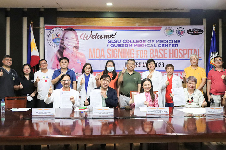 SLSU, QMC signs MOA for College of Medicine Base Hospital -Charles Pedron